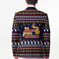 That Woman From Michigan Christmas Blazer Xmas Holiday Patterns - Wonder Print Shop