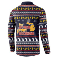 That Woman From Michigan Christmas Button Sweatshirt Xmas Holiday Patterns - Wonder Print Shop