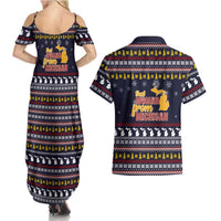That Woman From Michigan Christmas Couples Matching Summer Maxi Dress and Hawaiian Shirt Xmas Holiday Patterns - Wonder Print Shop