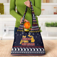 That Woman From Michigan Christmas Grocery Bag Xmas Holiday Patterns - Wonder Print Shop