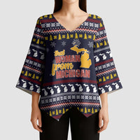 That Woman From Michigan Christmas Kimono Sleeve Blouse Xmas Holiday Patterns - Wonder Print Shop