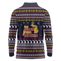 That Woman From Michigan Christmas Long Sleeve Polo Shirt Xmas Holiday Patterns - Wonder Print Shop