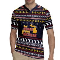 That Woman From Michigan Christmas Rugby Jersey Xmas Holiday Patterns - Wonder Print Shop