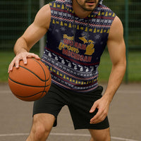 That Woman From Michigan Christmas Sleeveless Hoodie Xmas Holiday Patterns - Wonder Print Shop