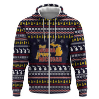 That Woman From Michigan Christmas Zip Hoodie Xmas Holiday Patterns - Wonder Print Shop
