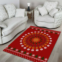 Guitar Lover Christmas Area Rug Xmas Holiday Patterns - Wonder Print Shop