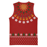 Guitar Lover Christmas Basketball Jersey Xmas Holiday Patterns - Wonder Print Shop