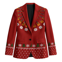 Guitar Lover Christmas Blazer Xmas Holiday Patterns - Wonder Print Shop