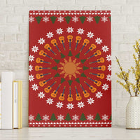 Guitar Lover Christmas Canvas Wall Art Xmas Holiday Patterns - Wonder Print Shop