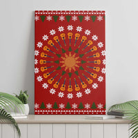 Guitar Lover Christmas Canvas Wall Art Xmas Holiday Patterns - Wonder Print Shop