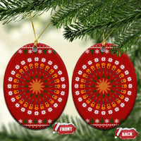 Guitar Lover Christmas Ceramic Ornament Xmas Holiday Patterns - Wonder Print Shop
