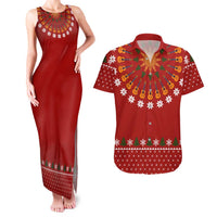 Guitar Lover Christmas Couples Matching Tank Maxi Dress and Hawaiian Shirt Xmas Holiday Patterns - Wonder Print Shop