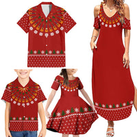 Guitar Lover Christmas Family Matching Summer Maxi Dress and Hawaiian Shirt Xmas Holiday Patterns - Wonder Print Shop