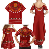 Guitar Lover Christmas Family Matching Summer Maxi Dress and Hawaiian Shirt Xmas Holiday Patterns - Wonder Print Shop