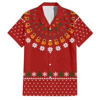 Guitar Lover Christmas Family Matching Summer Maxi Dress and Hawaiian Shirt Xmas Holiday Patterns - Wonder Print Shop