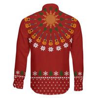 Guitar Lover Christmas Family Matching Summer Maxi Dress and Hawaiian Shirt Xmas Holiday Patterns - Wonder Print Shop