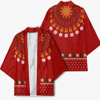 Guitar Lover Christmas Kimono Xmas Holiday Patterns - Wonder Print Shop