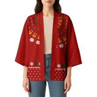 Guitar Lover Christmas Kimono Xmas Holiday Patterns - Wonder Print Shop