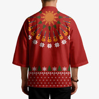 Guitar Lover Christmas Kimono Xmas Holiday Patterns - Wonder Print Shop