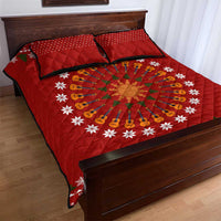 Guitar Lover Christmas Quilt Bed Set Xmas Holiday Patterns - Wonder Print Shop