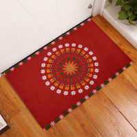 Guitar Lover Christmas Rubber Doormat Xmas Holiday Patterns - Wonder Print Shop