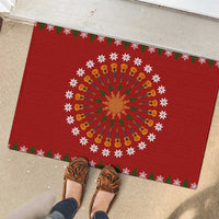 Guitar Lover Christmas Rubber Doormat Xmas Holiday Patterns - Wonder Print Shop
