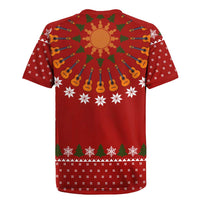 Guitar Lover Christmas Rugby Jersey Xmas Holiday Patterns - Wonder Print Shop