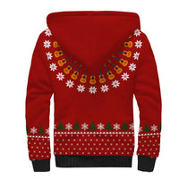 Guitar Lover Christmas Sherpa Hoodie Xmas Holiday Patterns - Wonder Print Shop