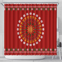 Guitar Lover Christmas Shower Curtain Xmas Holiday Patterns - Wonder Print Shop