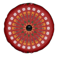 Guitar Lover Christmas Spare Tire Cover Xmas Holiday Patterns - Wonder Print Shop