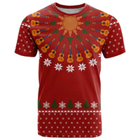 Guitar Lover Christmas T Shirt Xmas Holiday Patterns - Wonder Print Shop