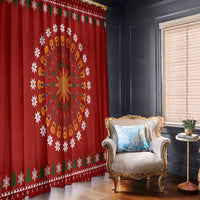 Guitar Lover Christmas Window Curtain Xmas Holiday Patterns - Wonder Print Shop