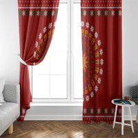 Guitar Lover Christmas Window Curtain Xmas Holiday Patterns - Wonder Print Shop