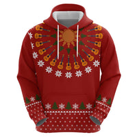 Guitar Lover Christmas Zip Hoodie Xmas Holiday Patterns - undefined