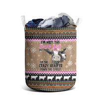 The Crazy Heifer Christmas Laundry Basket Xmas Holiday Patterns - Wonder Print Shop