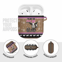 The Crazy Heifer Christmas AirPods Case Xmas Holiday Patterns - Wonder Print Shop