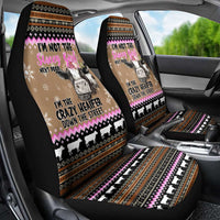 The Crazy Heifer Christmas Car Seat Cover Xmas Holiday Patterns - Wonder Print Shop
