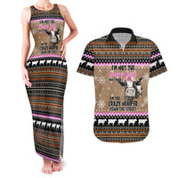 The Crazy Heifer Christmas Couples Matching Tank Maxi Dress and Hawaiian Shirt Xmas Holiday Patterns - Wonder Print Shop