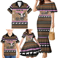 The Crazy Heifer Christmas Family Matching Mermaid Dress and Hawaiian Shirt Xmas Holiday Patterns - Wonder Print Shop