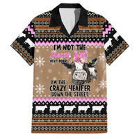 The Crazy Heifer Christmas Family Matching Summer Maxi Dress and Hawaiian Shirt Xmas Holiday Patterns - Wonder Print Shop