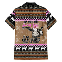The Crazy Heifer Christmas Family Matching Summer Maxi Dress and Hawaiian Shirt Xmas Holiday Patterns - Wonder Print Shop