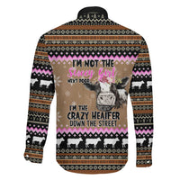 The Crazy Heifer Christmas Family Matching Summer Maxi Dress and Hawaiian Shirt Xmas Holiday Patterns - Wonder Print Shop