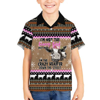 The Crazy Heifer Christmas Family Matching Summer Maxi Dress and Hawaiian Shirt Xmas Holiday Patterns - Wonder Print Shop