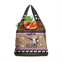 The Crazy Heifer Christmas Grocery Bag Xmas Holiday Patterns - Wonder Print Shop