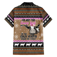 The Crazy Heifer Christmas Hawaiian Shirt Xmas Holiday Patterns - Wonder Print Shop