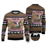 The Crazy Heifer Christmas Ugly Christmas Sweater Xmas Holiday Patterns - Wonder Print Shop
