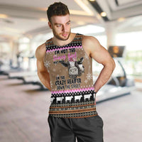 The Crazy Heifer Christmas Men Tank Top Xmas Holiday Patterns - Wonder Print Shop