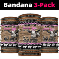 The Crazy Heifer Christmas Neck Gaiter Xmas Holiday Patterns - Wonder Print Shop