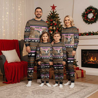 The Crazy Heifer Christmas Pajama Set Xmas Holiday Patterns - Wonder Print Shop