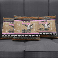 The Crazy Heifer Christmas Pillow Cover Xmas Holiday Patterns - Wonder Print Shop